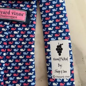 Vineyard Vines Blue and Pink Whale Tie